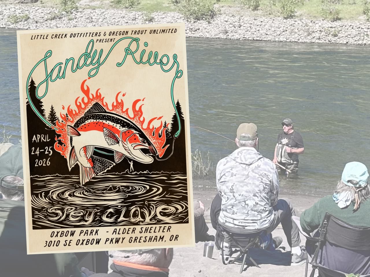 The spey is strong out here